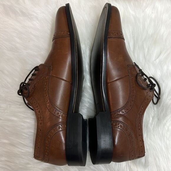 Nunn Bush Norcross cap toe oxfords mens 9 M B23 - Picture 8 of 9